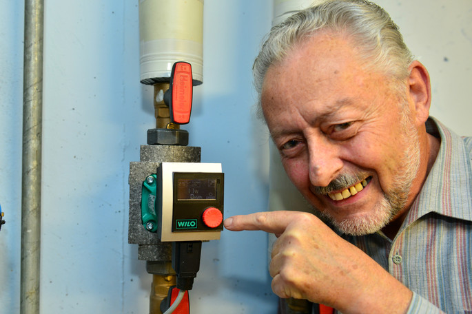 Erste Hocheffizienzpumpe eingebaut