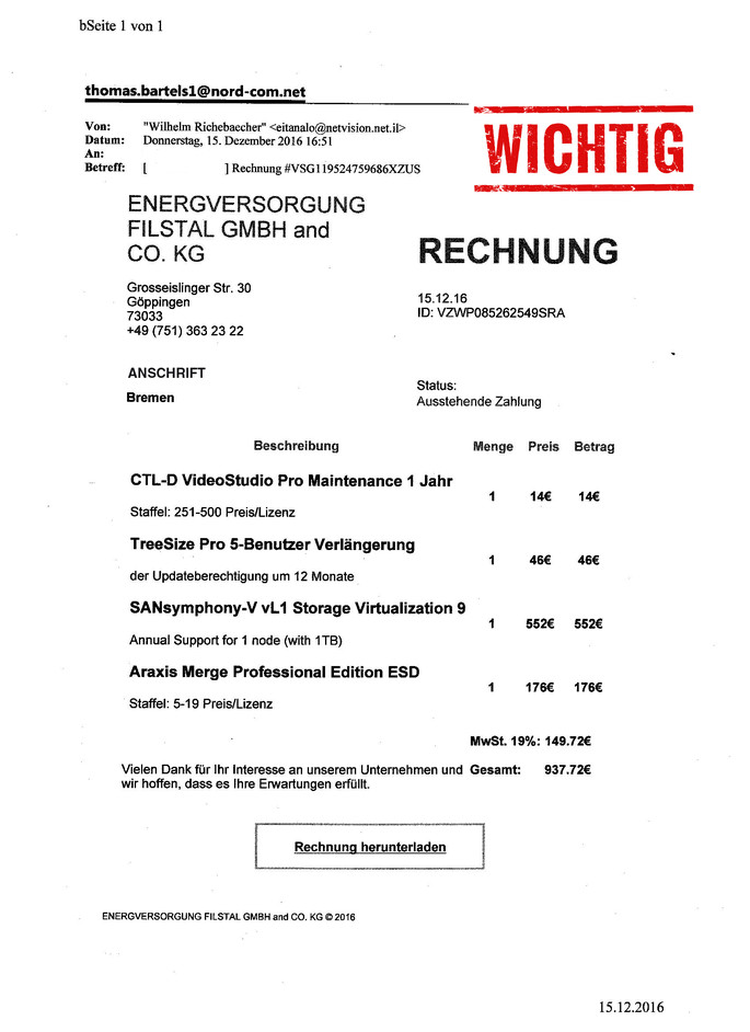 Warnhinweis!