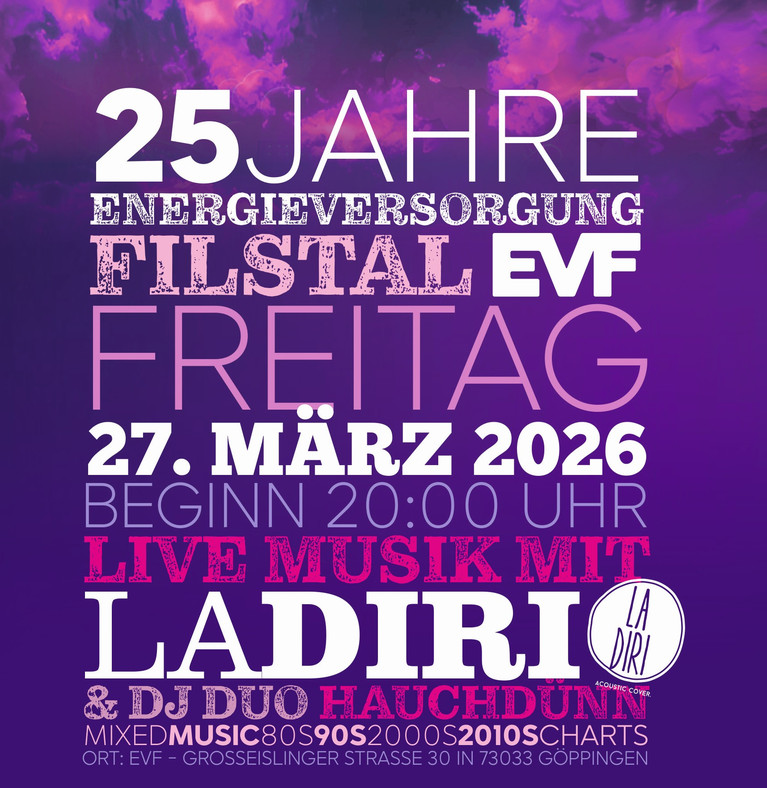 25 Jahre EVF &ndash; unter lila Wolken