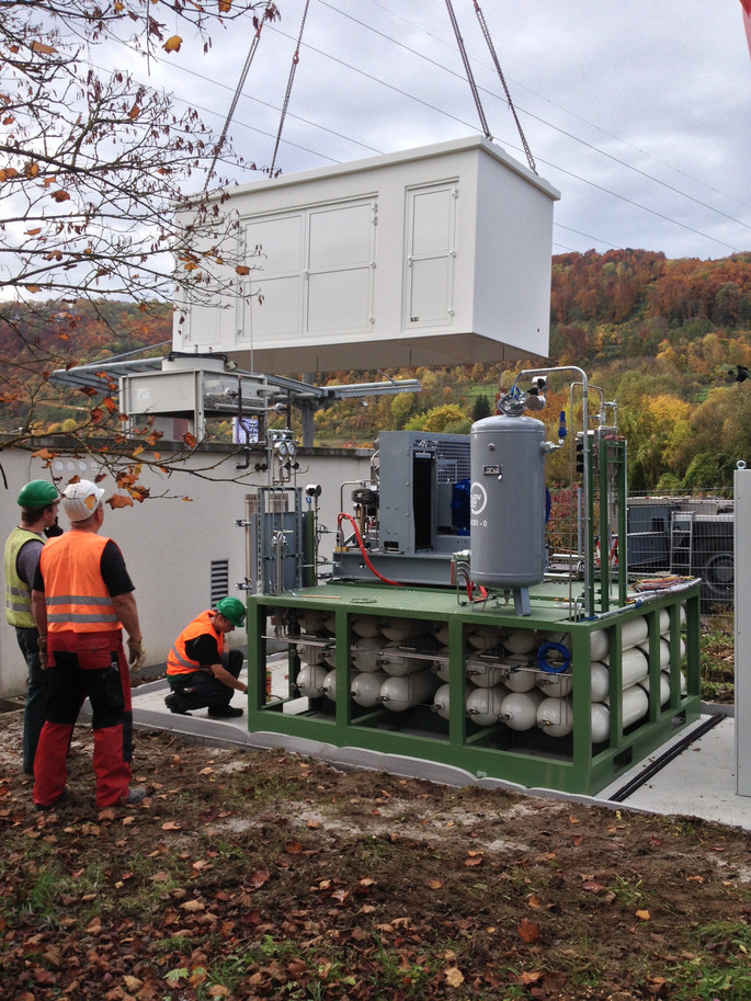 EVF modernisiert und erweitert ihre  Erdgastankstelle in Geislingen