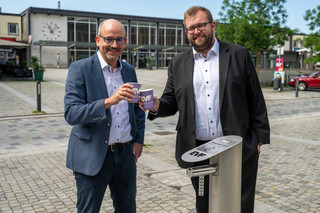Trinkwasserbrunnen in Bahnhofsnähe eingeweiht